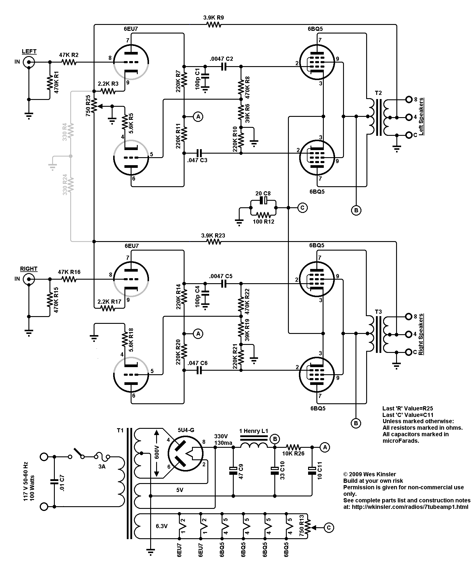 7 Stereo Output Amplifier